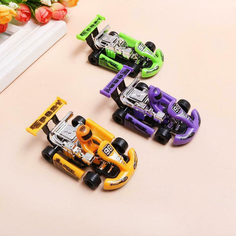 Mini Car Children Racing Car Cartoon Pull Back Kart Toys For Children
