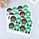 80pcs Halloween Sealing Stickers Pumpkin Ghost Labels DIY Candy Bags Stick ME