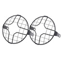 2pcs 7inch Universal Motorcycle Retro Metal Headlight Protector Guard Cover