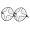 2pcs 7inch Universal Motorcycle Retro Metal Headlight Protector Guard Cover