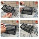 Rat Catcher Spring Cage Trap Humane Live Mouse Rodent Bait Pest Control Out
