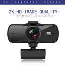 Rotatable USB 2K Webcam with Mic Camera for PC Laptop Computer Conference