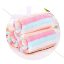 Rainbow Strips Hair Towel Quick Magic Dry Hat Cap Twist Head Towel X7E4
