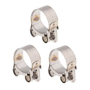 3x Metal Motorbike Exhaust Clamp Clip Muffler