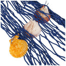Nautical Fish Net With Shells Luau Party Wall Decor Blue
