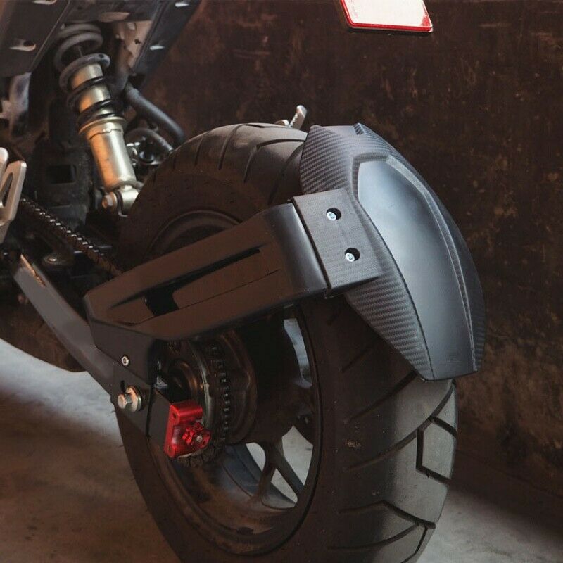 Motorcycle Rear Mudguard Wheel Tire Splash Cover Guard Carbon Look Black Fo U7A3