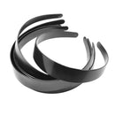 5Pcs 3cm Men Women Hair Band Plastic Black Hoop Headband for Handmade DIY