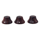 3Pcs Rosewood Guitar Speed Control Knobs for 6mm (0.24 inch) Dia. Shaft Pots -