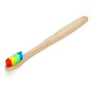 Vaclav 1Pc Bamboo Toothbrush Rainbow Bamboo Tooth Brush Fibre Toothbrush Co O4Z7
