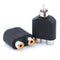 1Pct RCA Y splitter AV audio video plug converter 1 male to 2 female adapter kit