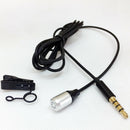 Portable 3.5mm Clip-On Lapel Microphone Hand Free Mini Lavalier Mic