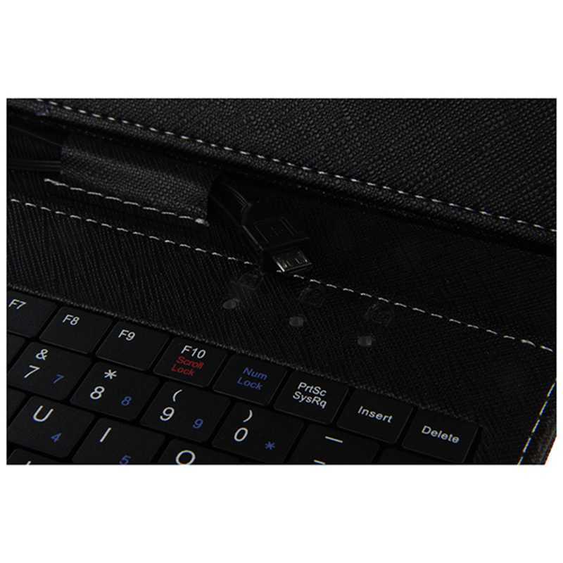 Universal Wired Keyboard Flip Holster For Android Phone 4.2''-6.8''black U5W5
