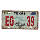 Texas Car License Retro Metal Tin Sign Plaque Picture Bar Pub Man Cave