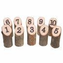 Rustic 1-10 Wooden Table Numbers Wedding Birthday Party Centerpieces Decor