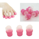 20X Wearable Nail Acrylic Soaker Kit Polish Remover Gel Removal Cap Tip D CLV