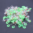 800 Pcs/100 Groups Fishing Bobber Stopper 8 In 1 Transparent Rubber Cylindr