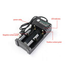 Battery Charger 2 Slots Universal Rechargeable 4.2V Li-ion For 18650 Batteries