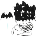 12pcs/string Horror Bat Halloween Non-woven Bat String KTV Bar Home Party Dec3C