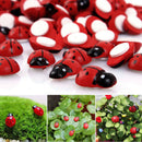 Mini Ladybug Garden Ornaments Scenery Craft Plant Pot Fairy Decor AJ22 3CAU