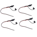 4x 12INCH 18AWG Solar Panel Battery SAE Plug Extension Adapters Cables Lines Kit