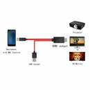 6.5 Feet MHL Micro-USB to HDMI Adapter Converter Cable 1080P HDTV for Andro