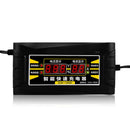 12V 6A Car Motorcycle Smart Fast Lead-acid Battery Charger LCD Display US Plu Hc