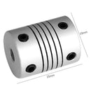 D19L25 Flexible Shaft Coupling CNC Stepper Motor Coupler Connector 19x25mm Alloy