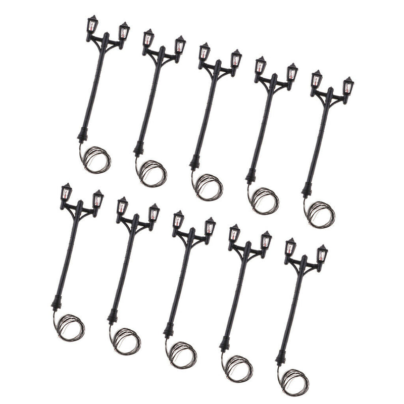 10pcs Mini Street LED Light for Micro Landscape Railway Train Decoratives