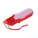 250ml Dog Water Bottle Feeder Portable Outdoor Pet Drinking Bottle(Red)