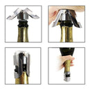 1X(Set Of 4 Stainless Steel Vacuum Sealed Wine Champagne And Sparkling Wine