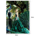 5D DIY Cross Stitch Painting Diamond Peacock Beauty Home Wall Decor