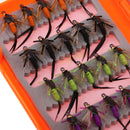 40pcs Fly Hooks Fishing Trout Salmon Wet Flies Fishing Hook Lures Assorted