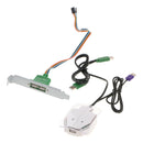 Desktop Computer Case Power Supply on/off Reset Button Switch w/ USB Port