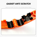 Motorcycle Brake Throttle Grip Scooter Handlebar Anti Theft Locks (Orange) A