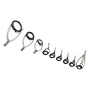 18pcs Stainless Steel Fishing Rod Guides Tip Repair Kit Eye Ring Tackle Tool