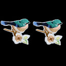 2pcs DIY Flower Craft Sewing Embroidered Sew/Iron On Applique Patch Birds YK