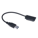 7+9pin SATA to USB 3.0 Drive Converter Adapter Cable for 1.8inch HDD SSD