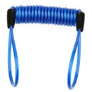 2 x Safety Lanyard Spring Coil Rope 1.2-1.5m Disc Brake Lock Reminder Cable