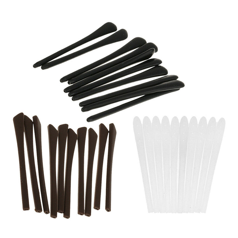 30 Pieces Expandable Eyeglasses Spectacle Frames Temple End Tips Grips Tubes