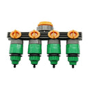 Gardening Household Pipe Plastic Four-Way Valve Splitter Irrigation Hose C TKB