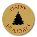 Christmas Stickers Roll 500pcs Adhesive Labels Kraft Paper with Xmas Tree,