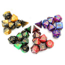 28pcs Shiny Acrylic Polyhedral Dice DND RPG MTG Role Playing Game + Bag 4  MLL