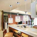 Modern Crystal Iron Ceiling Light Pendant Lamp Dining Room Chandelier Decor New