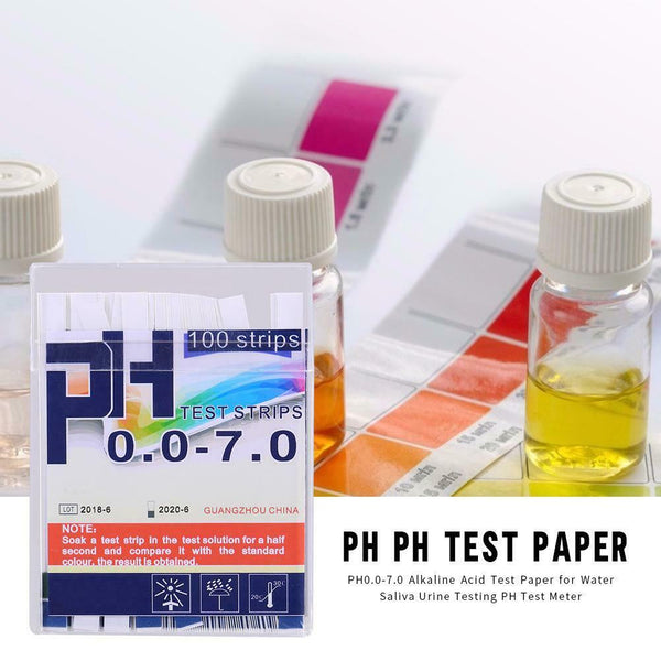 1 Box PH Test Strips Litmus Paper PH 0.0-7.0 Water Alkaline Acid Test Paper #JT1