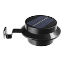 13LED Solar Energy Sink Lamp Pathway Street Lawn Lamp (Black Warm Light) A