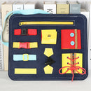 Felt Busy Board for Toddler Basic Skills Activity Board for Early Learn To Dress