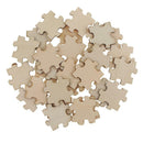 50 40mm Blank Wooden Puzzle Embellishment Wood Slices for Wedding Decoration