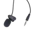3.5mm Mini Studio Speech Mic Microphone Clip for PC Desktop Notebook 1.5M lj