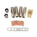 19pcs Mig Welding Torch MB 15AK Accessories Kit Brass Nozzle and Contact Tips