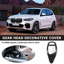 Look ABS Gear Shift Knob Cover Carbon Fiber Trim for BMW X3 X4 X5 X6 Sport Style